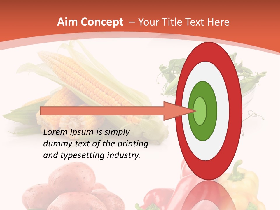 Tomato Background Pod PowerPoint Template