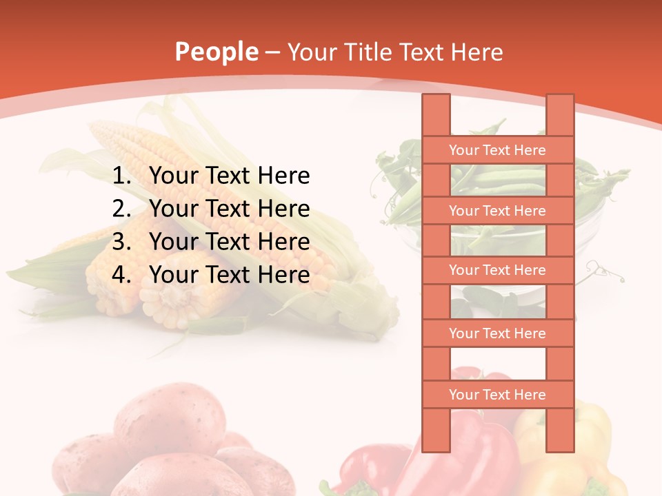 Tomato Background Pod PowerPoint Template