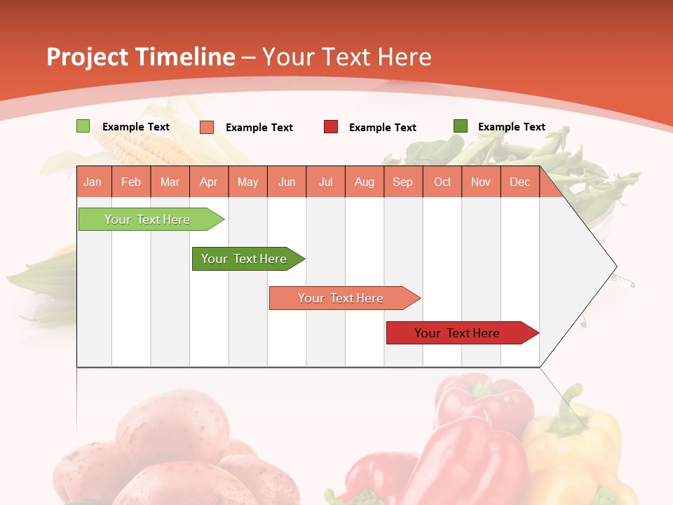 Corn Isolated Green PowerPoint Template