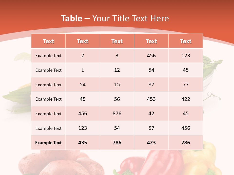 Corn Isolated Green PowerPoint Template