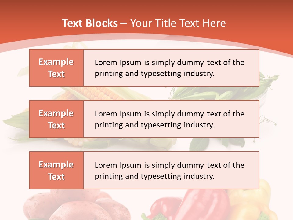 Corn Isolated Green PowerPoint Template