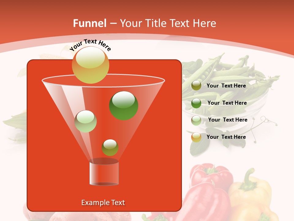 Corn Isolated Green PowerPoint Template