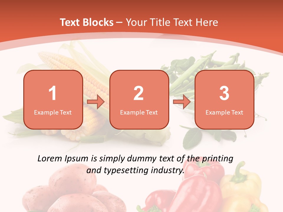 Corn Isolated Green PowerPoint Template