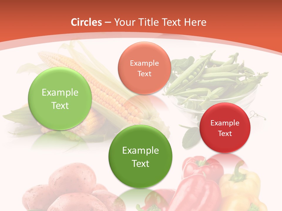 Corn Isolated Green PowerPoint Template