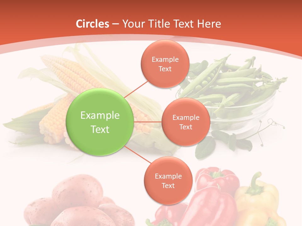 Corn Isolated Green PowerPoint Template