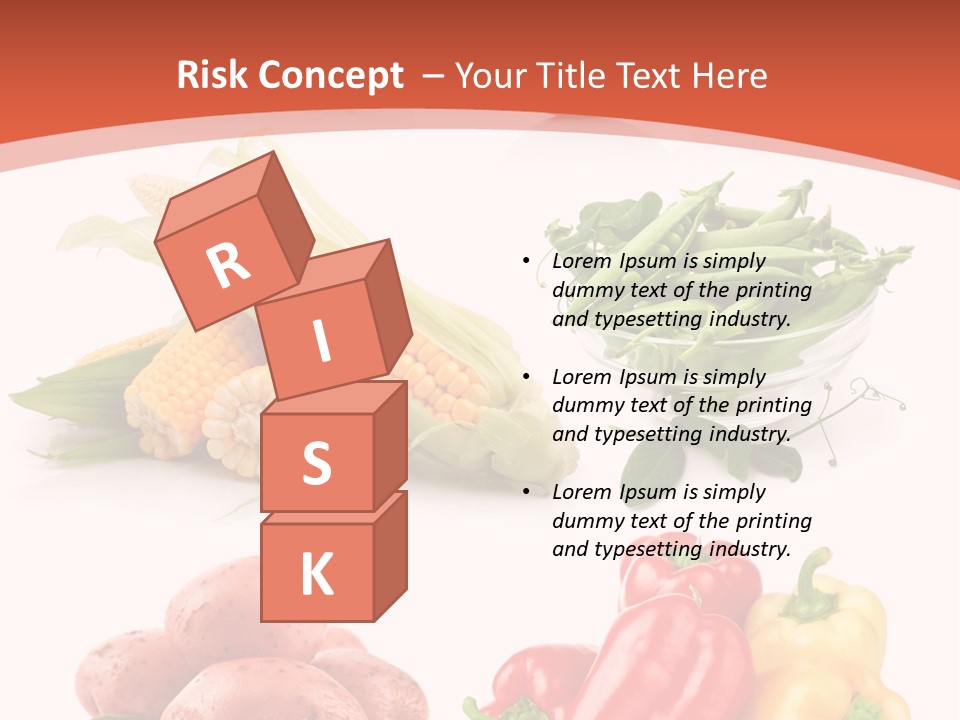 Corn Isolated Green PowerPoint Template