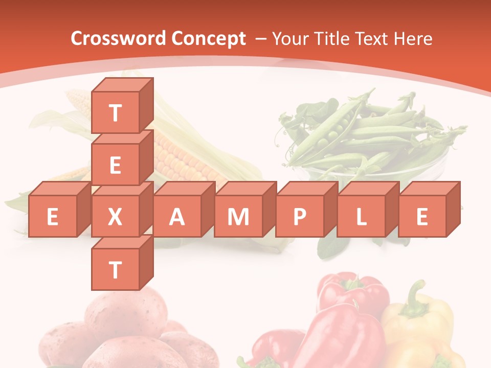 Corn Isolated Green PowerPoint Template