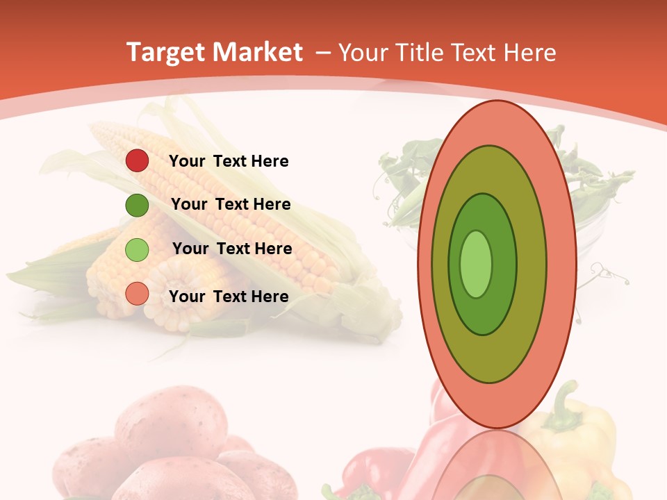 Corn Isolated Green PowerPoint Template