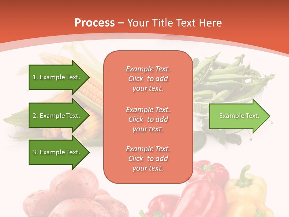Corn Isolated Green PowerPoint Template