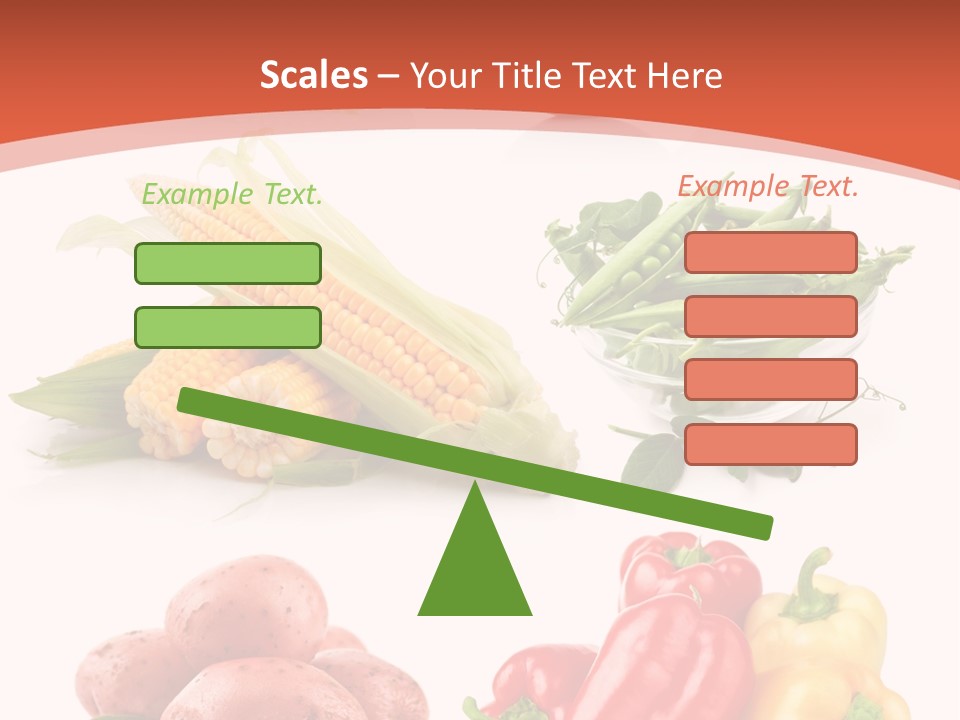 Corn Isolated Green PowerPoint Template