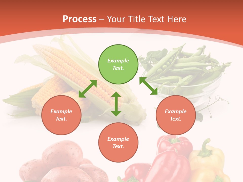 Corn Isolated Green PowerPoint Template