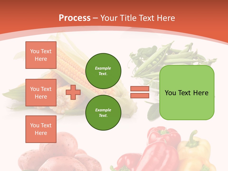 Corn Isolated Green PowerPoint Template