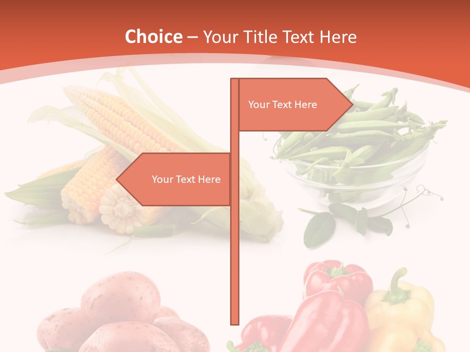 Corn Isolated Green PowerPoint Template