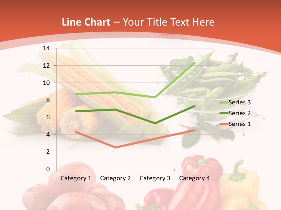 Corn Isolated Green PowerPoint Template