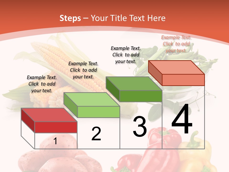 Corn Isolated Green PowerPoint Template