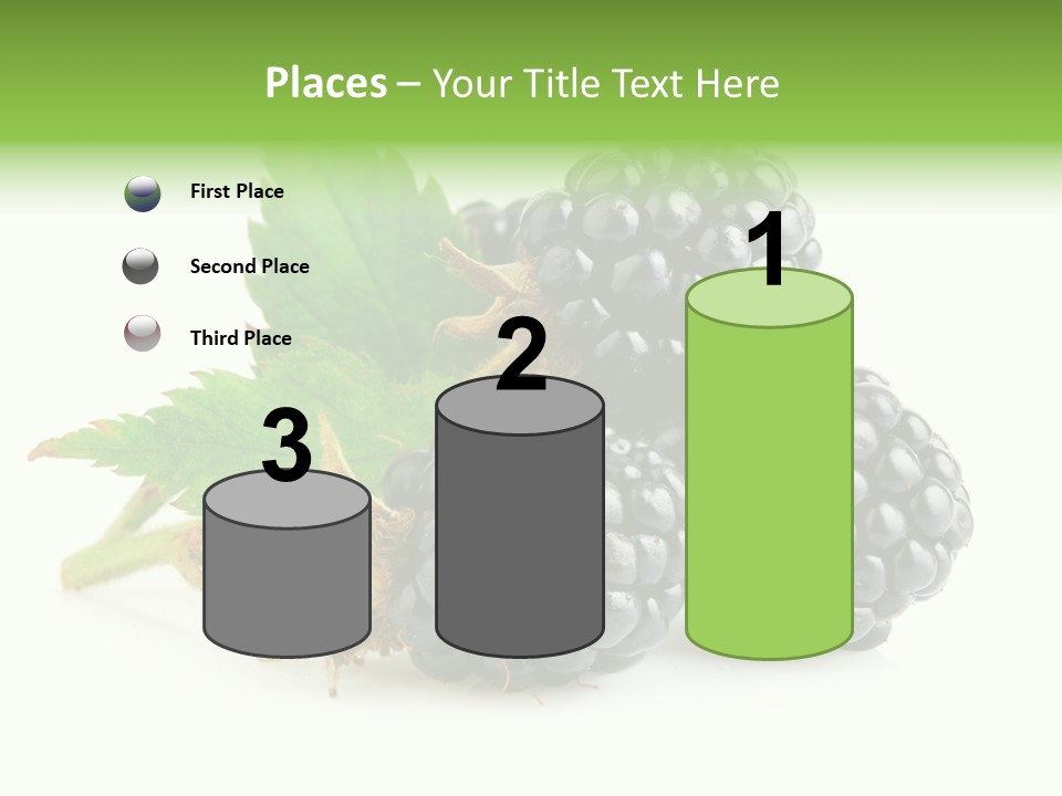 Healthy Eating Black Branch PowerPoint Template