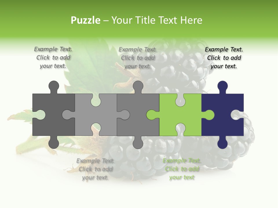 Healthy Eating Black Branch PowerPoint Template