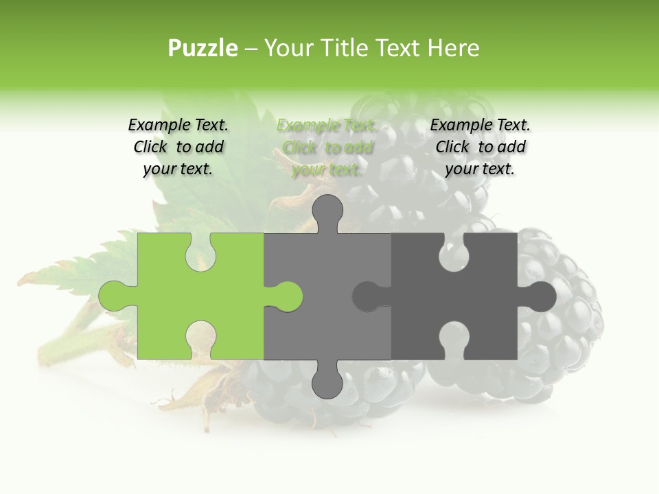 Healthy Eating Black Branch PowerPoint Template