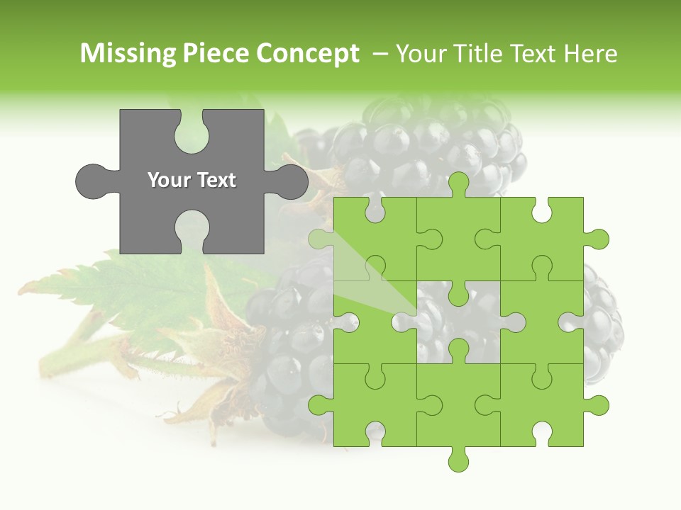 Healthy Eating Black Branch PowerPoint Template