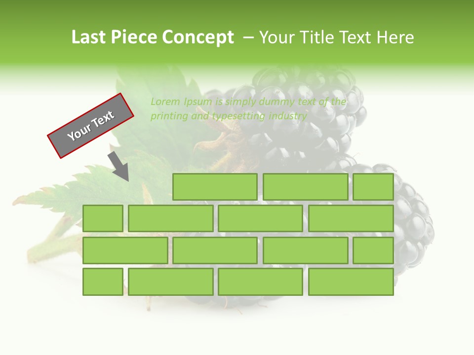 Healthy Eating Black Branch PowerPoint Template