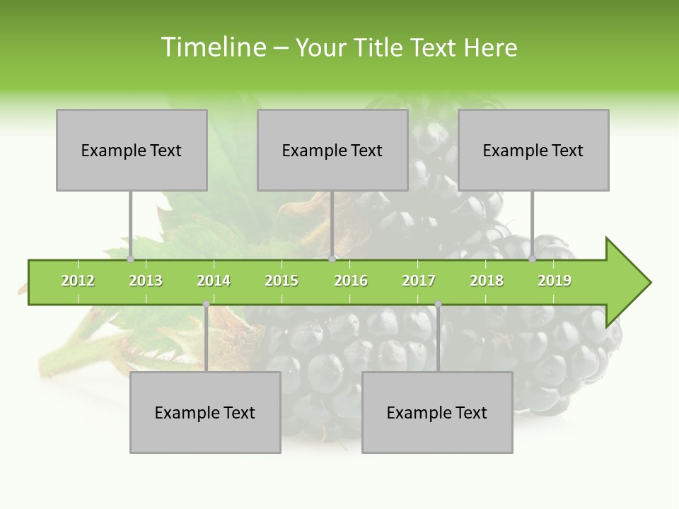 Healthy Eating Black Branch PowerPoint Template