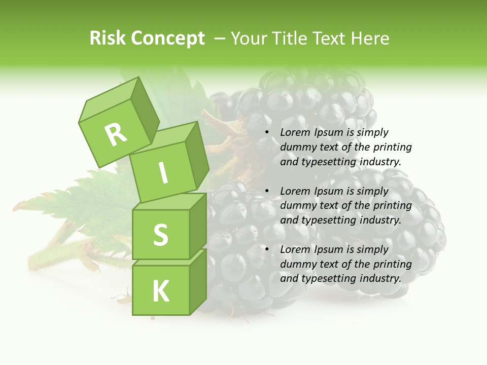 Healthy Eating Black Branch PowerPoint Template