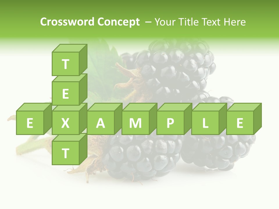 Healthy Eating Black Branch PowerPoint Template