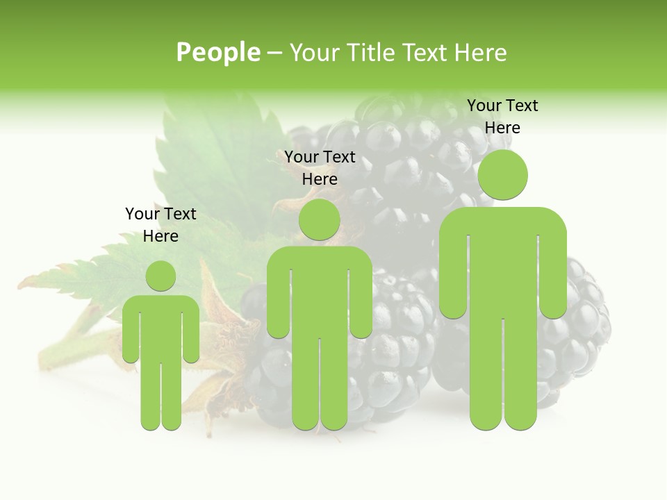 Healthy Eating Black Branch PowerPoint Template