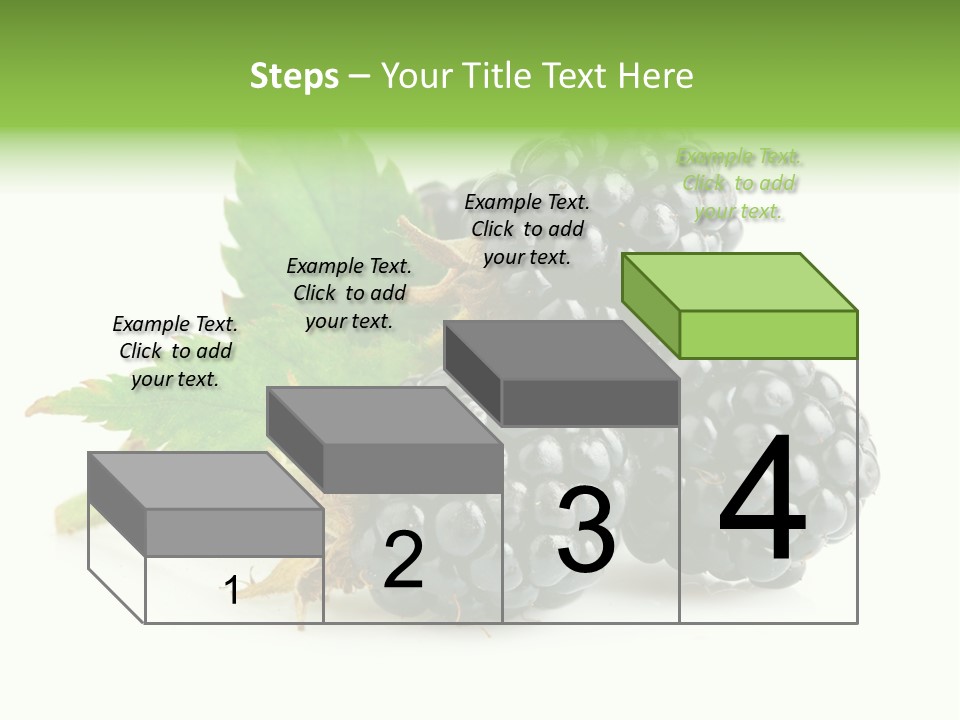 Healthy Eating Black Branch PowerPoint Template