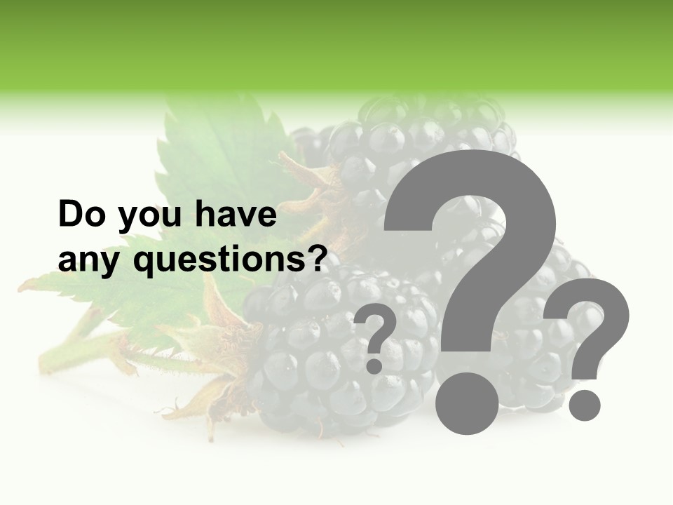 Healthy Eating Black Branch PowerPoint Template