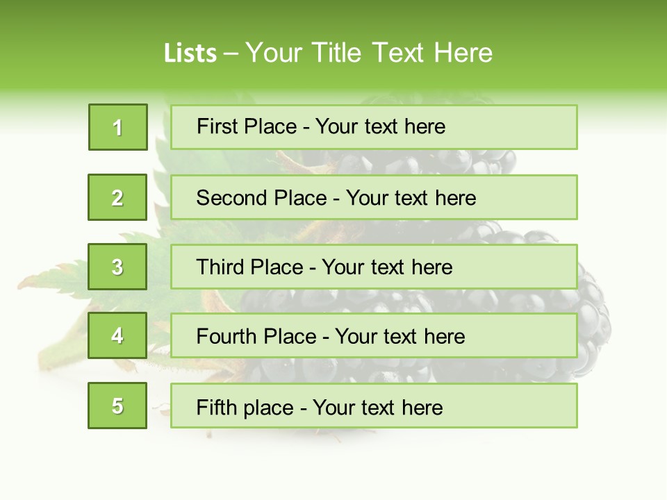 Three Nutrition Nature PowerPoint Template