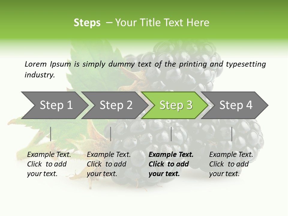 Three Nutrition Nature PowerPoint Template
