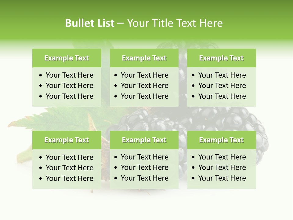 Three Nutrition Nature PowerPoint Template