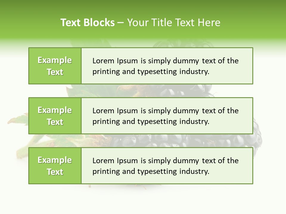 Three Nutrition Nature PowerPoint Template