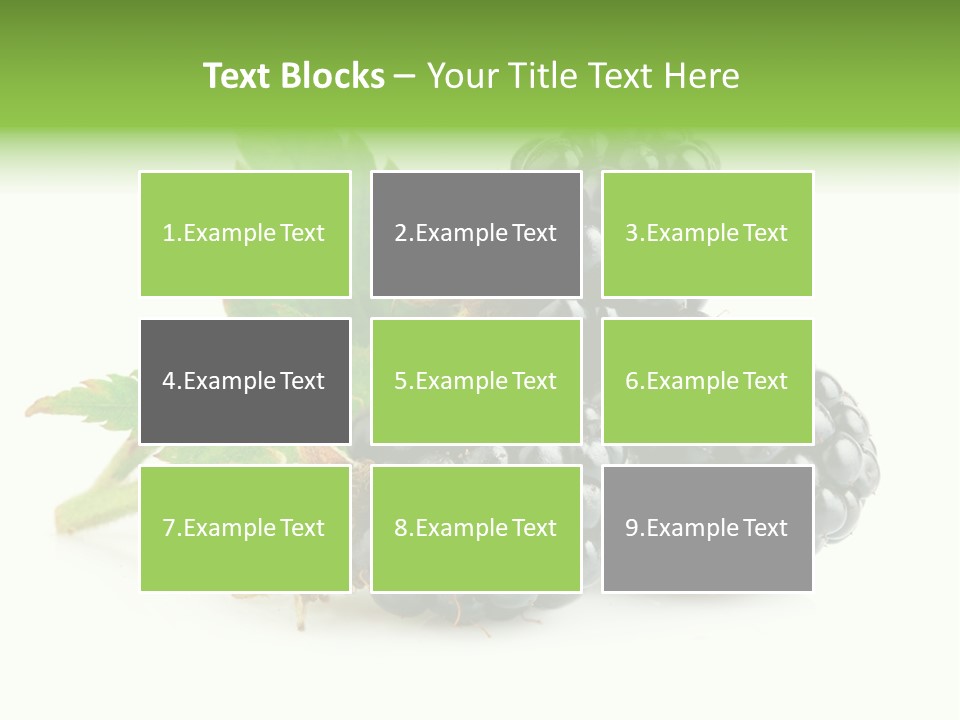 Three Nutrition Nature PowerPoint Template