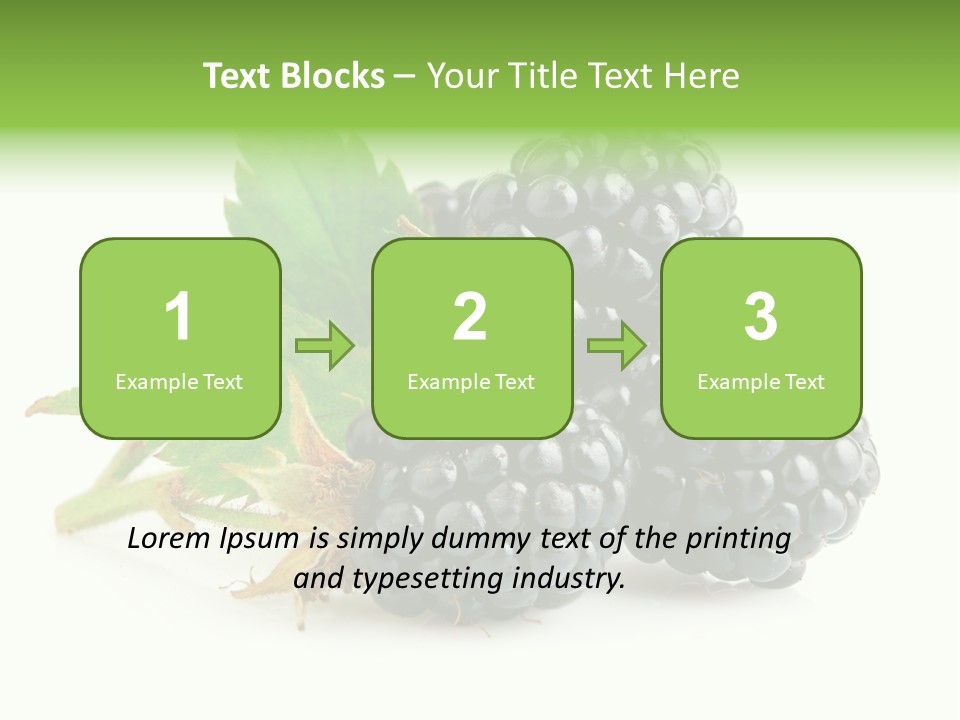 Three Nutrition Nature PowerPoint Template