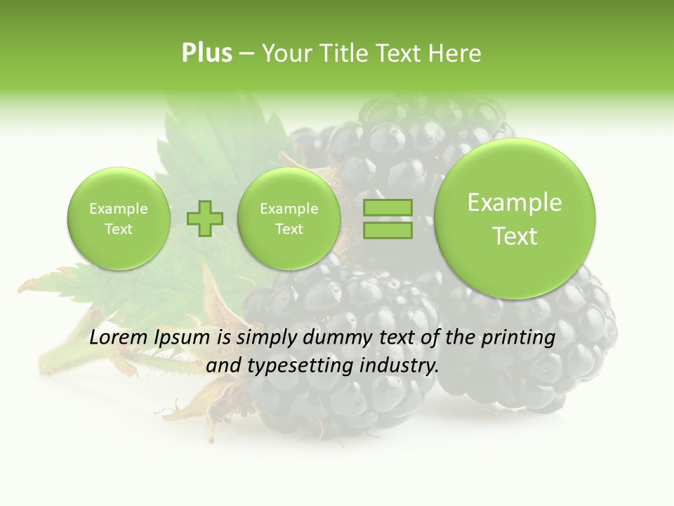 Three Nutrition Nature PowerPoint Template