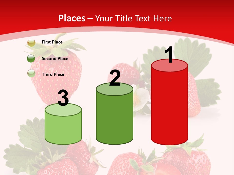 Blooming Strawberry Food PowerPoint Template