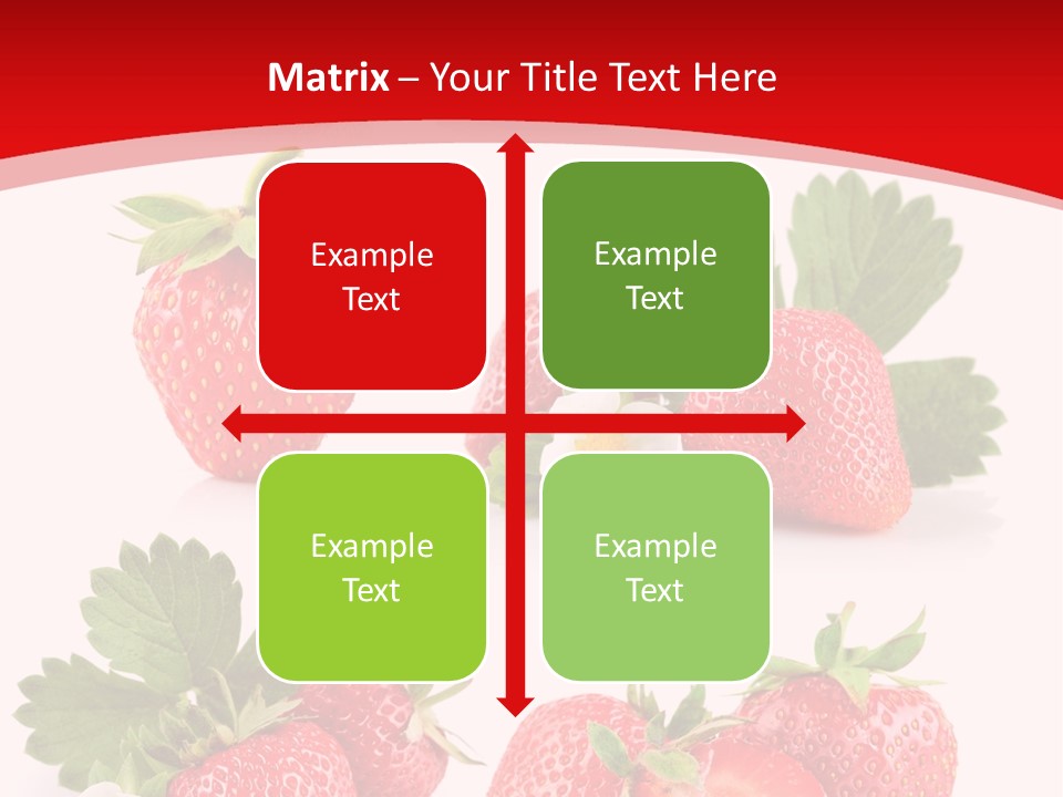 Blooming Strawberry Food PowerPoint Template