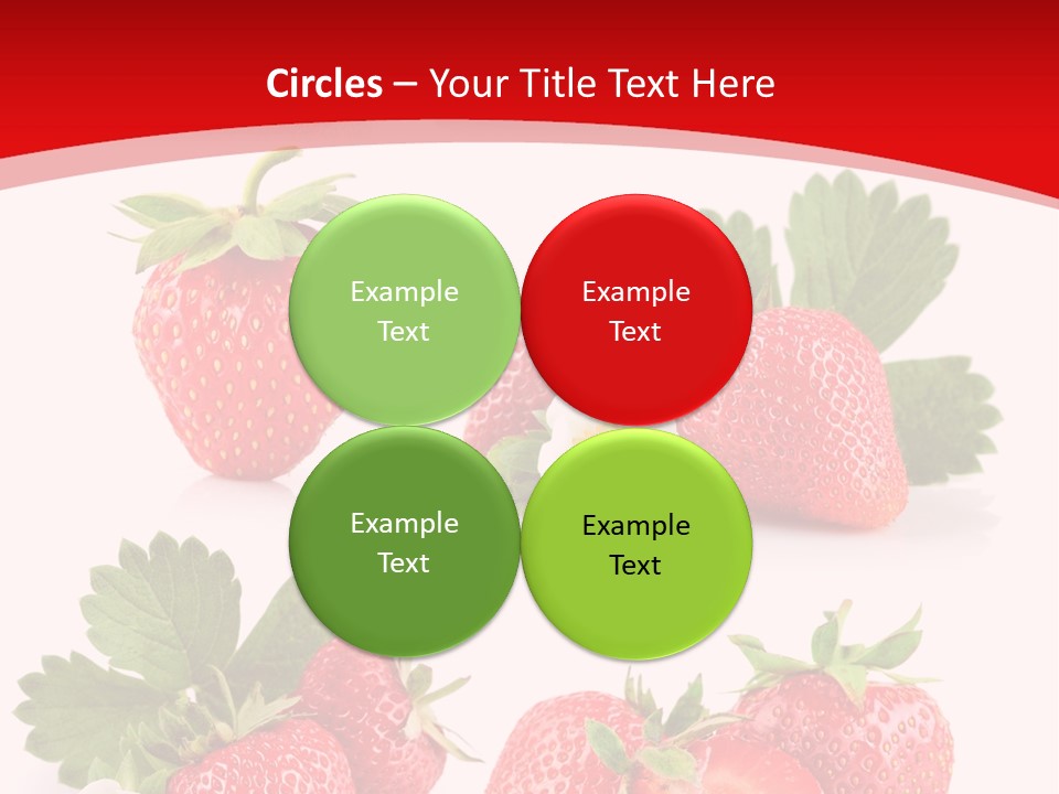 Blooming Strawberry Food PowerPoint Template