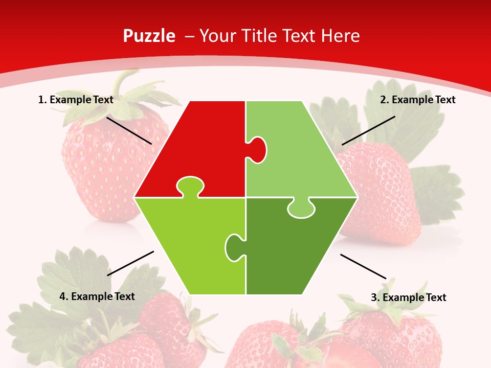 Blooming Strawberry Food PowerPoint Template