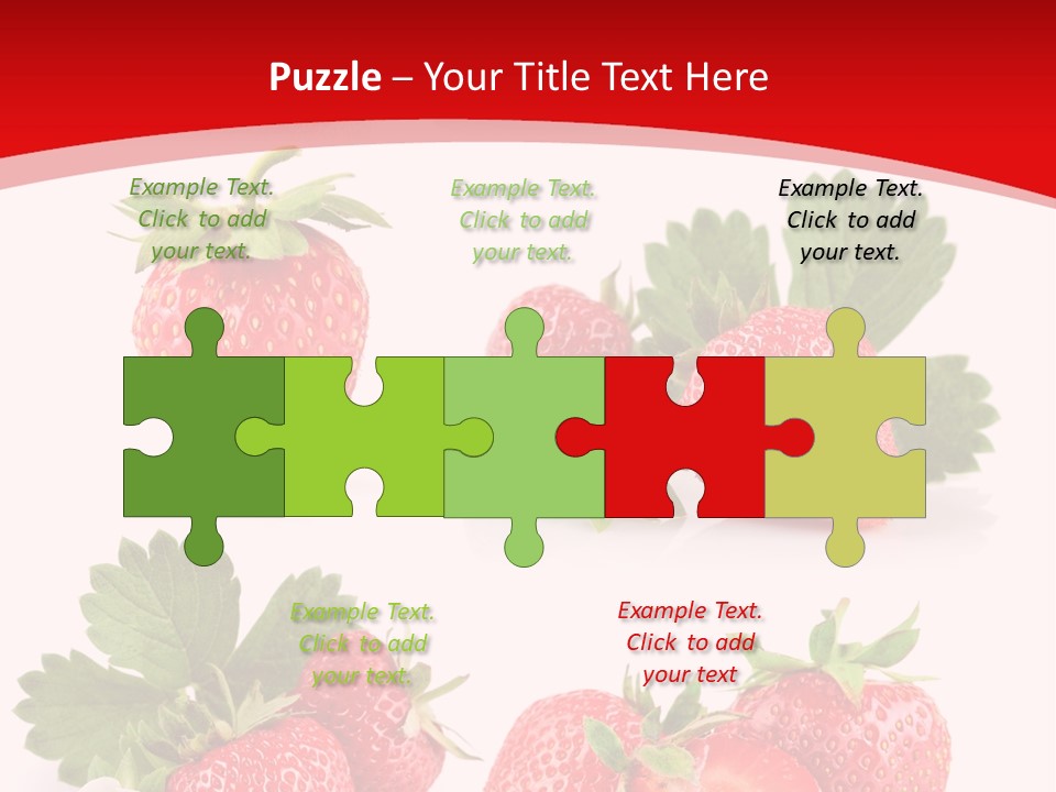 Blooming Strawberry Food PowerPoint Template