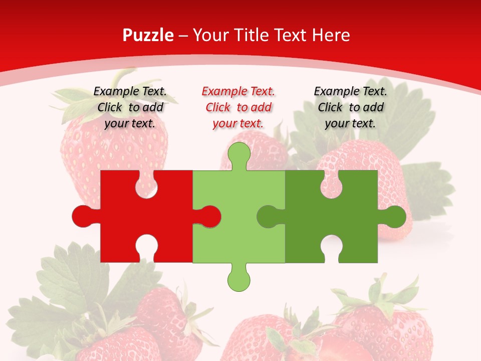 Blooming Strawberry Food PowerPoint Template