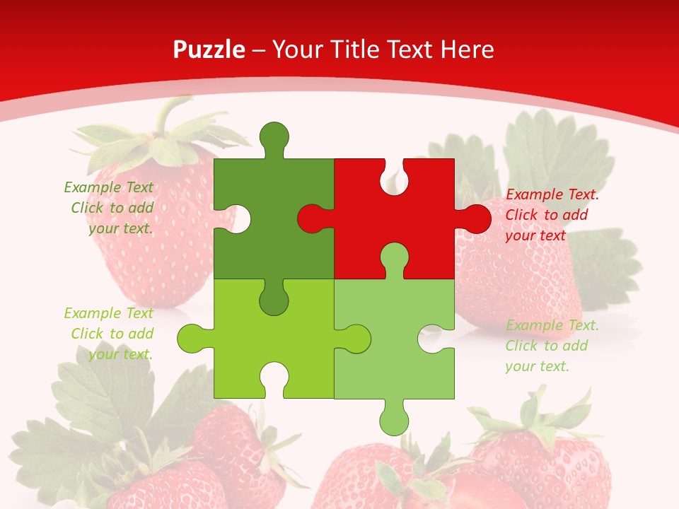 Blooming Strawberry Food PowerPoint Template