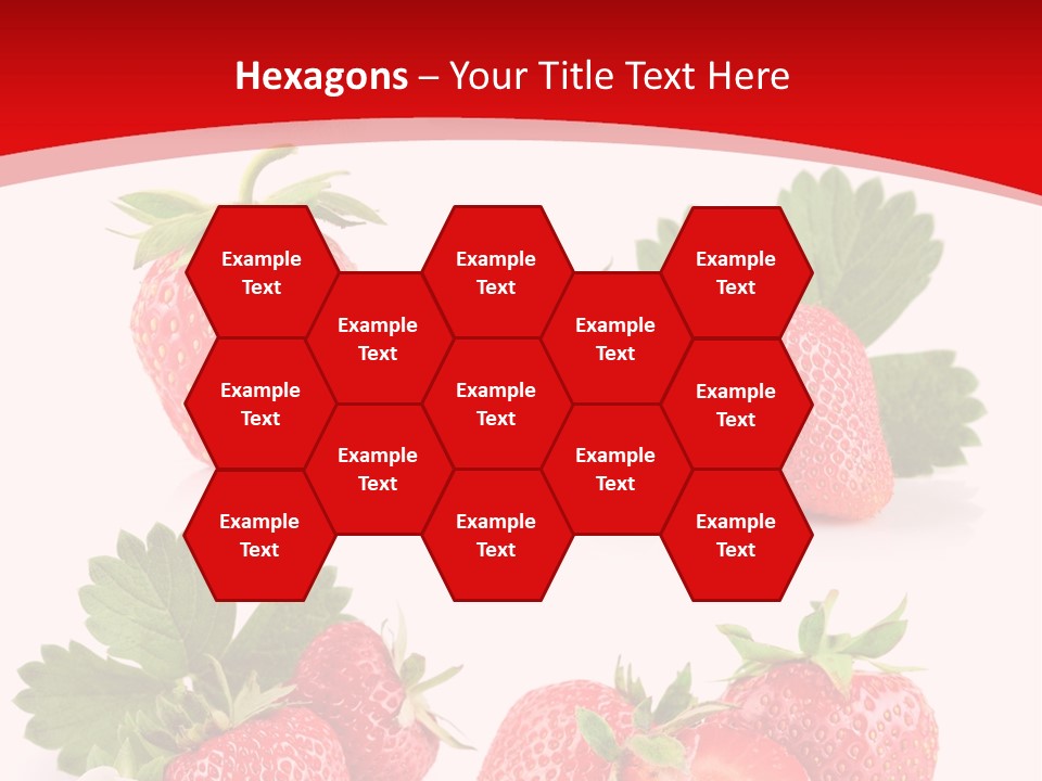 Blooming Strawberry Food PowerPoint Template