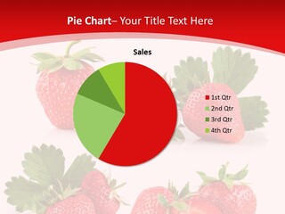 Blooming Strawberry Food PowerPoint Template