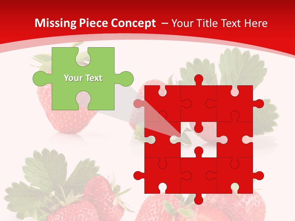 Blooming Strawberry Food PowerPoint Template