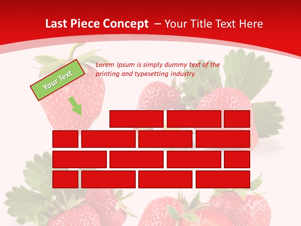 Blooming Strawberry Food PowerPoint Template