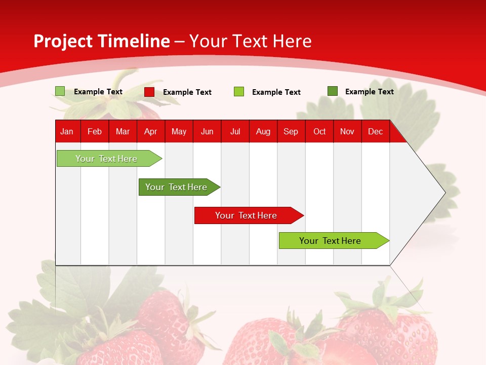 Blooming Strawberry Food PowerPoint Template