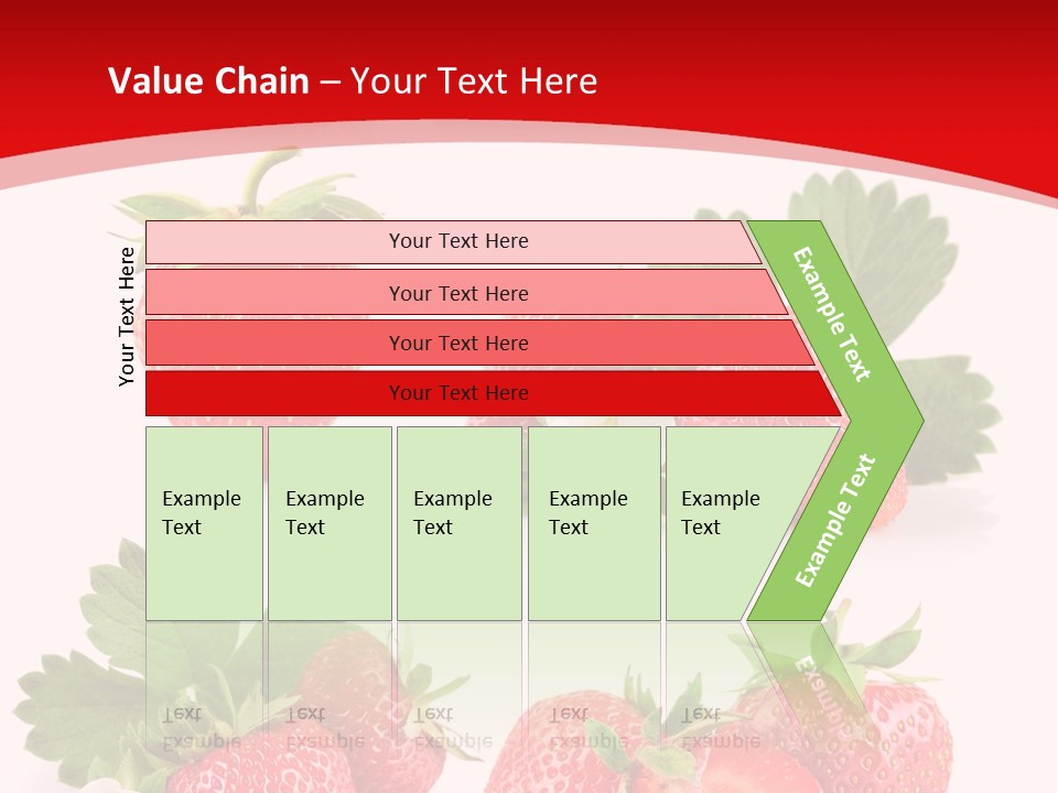 Blooming Strawberry Food PowerPoint Template
